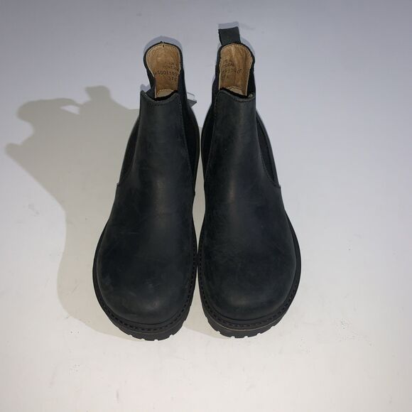 Birkenstock Boots Womens US 6 Black Leather Chelsea Lug Sole Ankle Pull On EU 37 - Picture 4 of 11